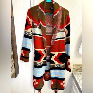 A.N.A. Multicolor Cardigan with Belt